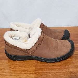 Keen Suede Fleece Lined Winter Slip On Shoes